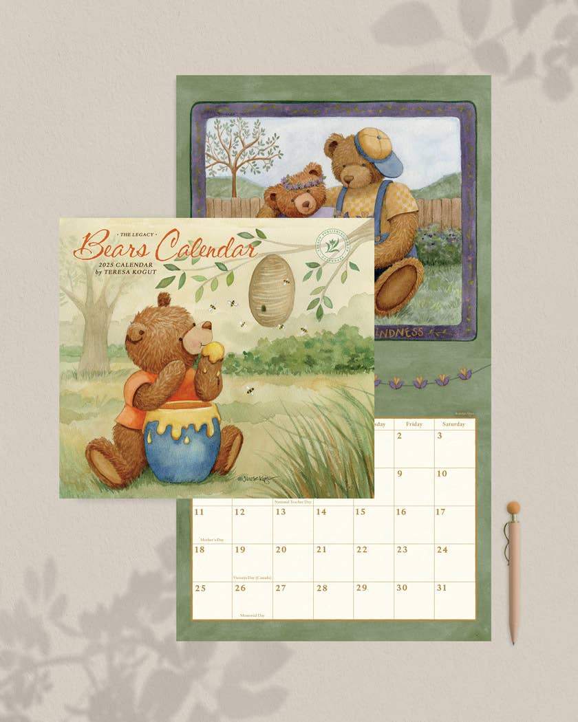 Bears 2025 Wall Calendar