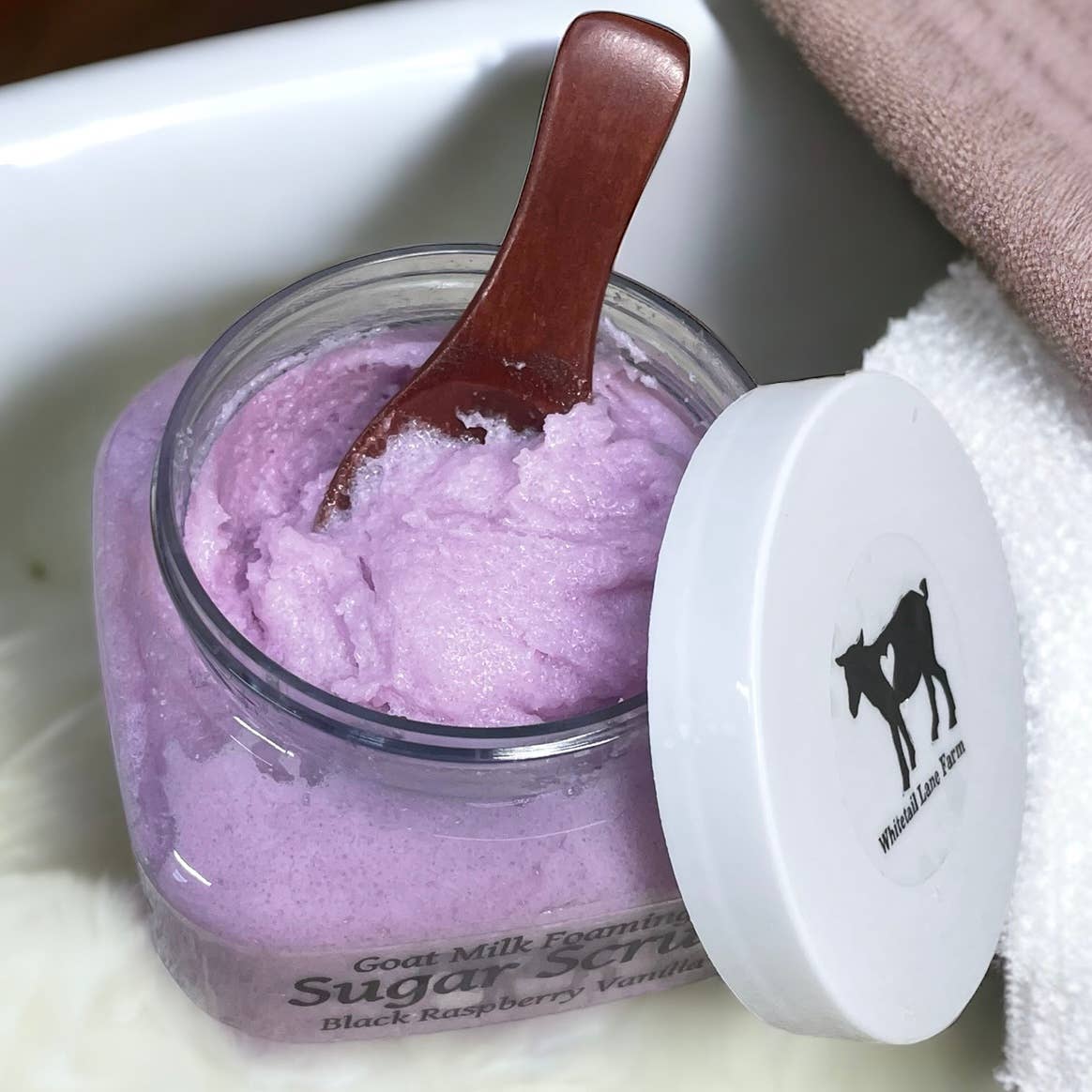 Black Raspberry Vanilla Goat Milk Sugar Scrub