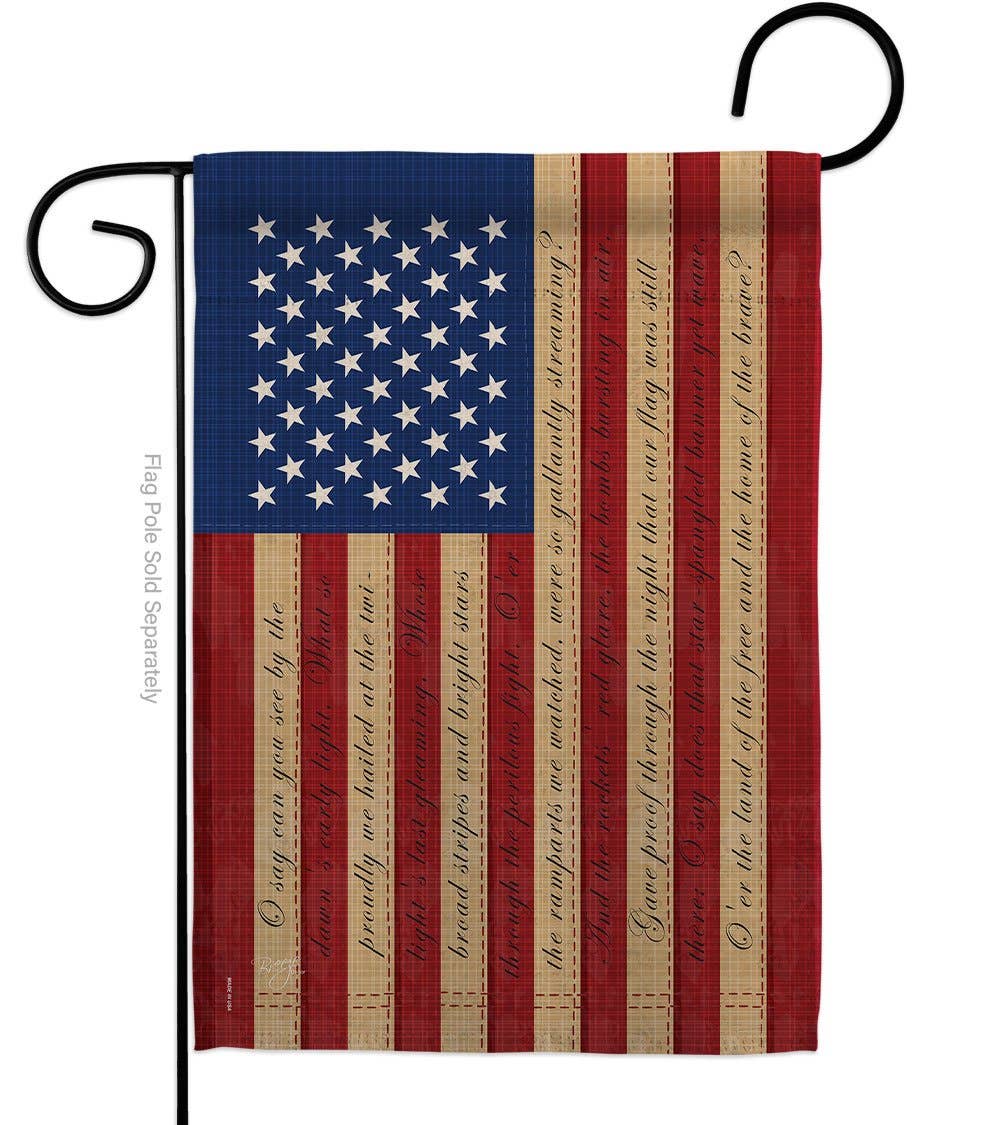 Star Spangled Americana and Stripes USA Decor Flag