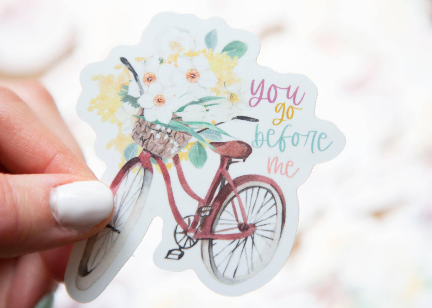 You Go Before Me Vinyl Sticker