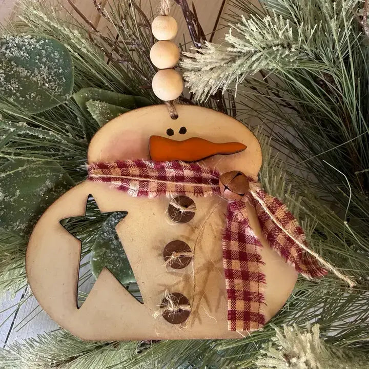 Rustic Star Cutout Decor | Farmhouse Christmas Shelf Accent