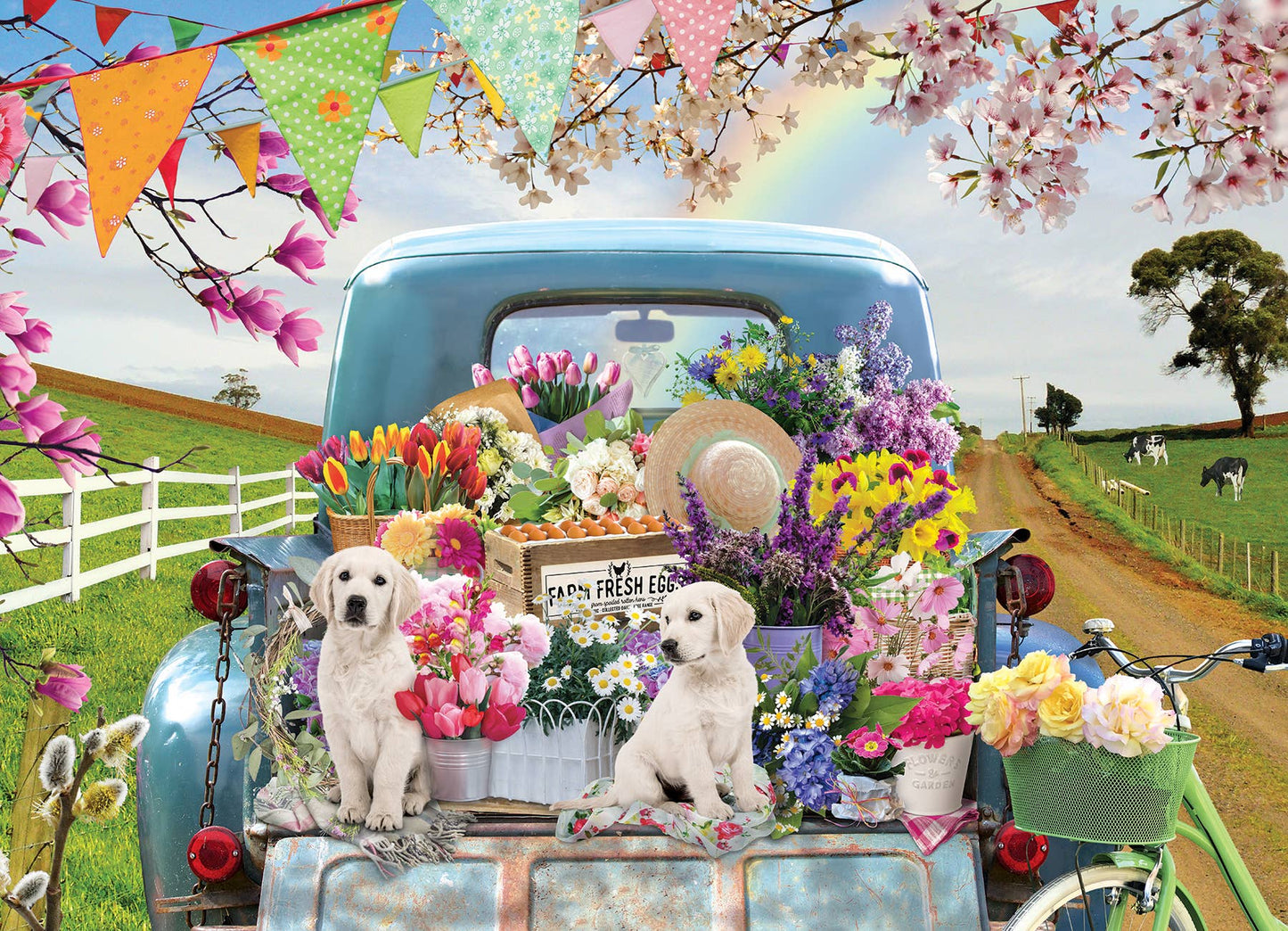 Country Truck in Spring 500pc puzzle
