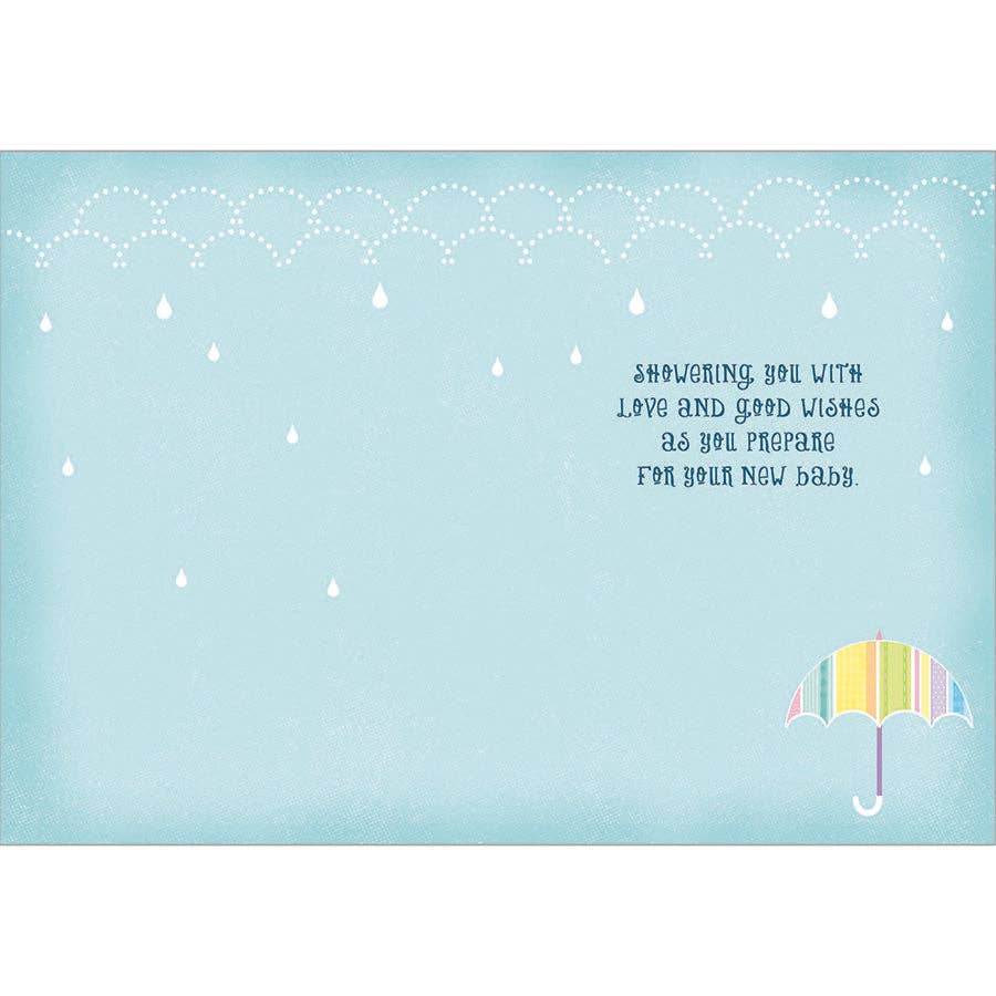 Baby Umbrellas - Baby Shower Card