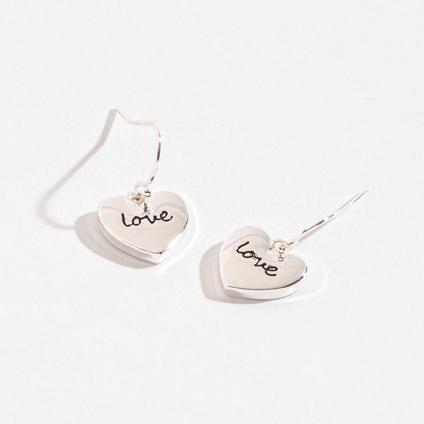 Love Heart Earsense Dangle Earrings