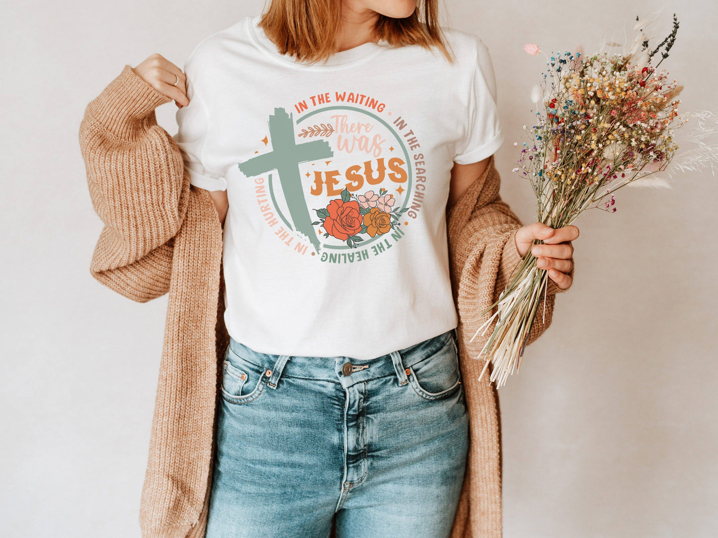 There Was Jesus Religious Graphic Tee
