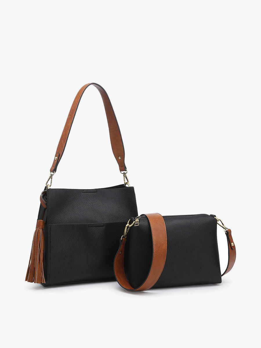 M1867 Lyla 2-in-1 Bucket Bag w/ Guitar Strap