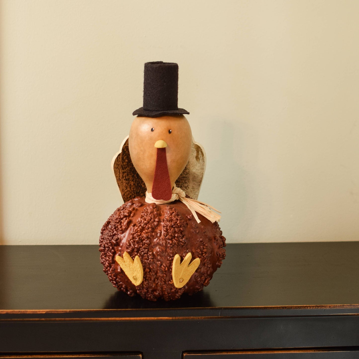 Theodore Medium Turkey Hand-crafted Gourd