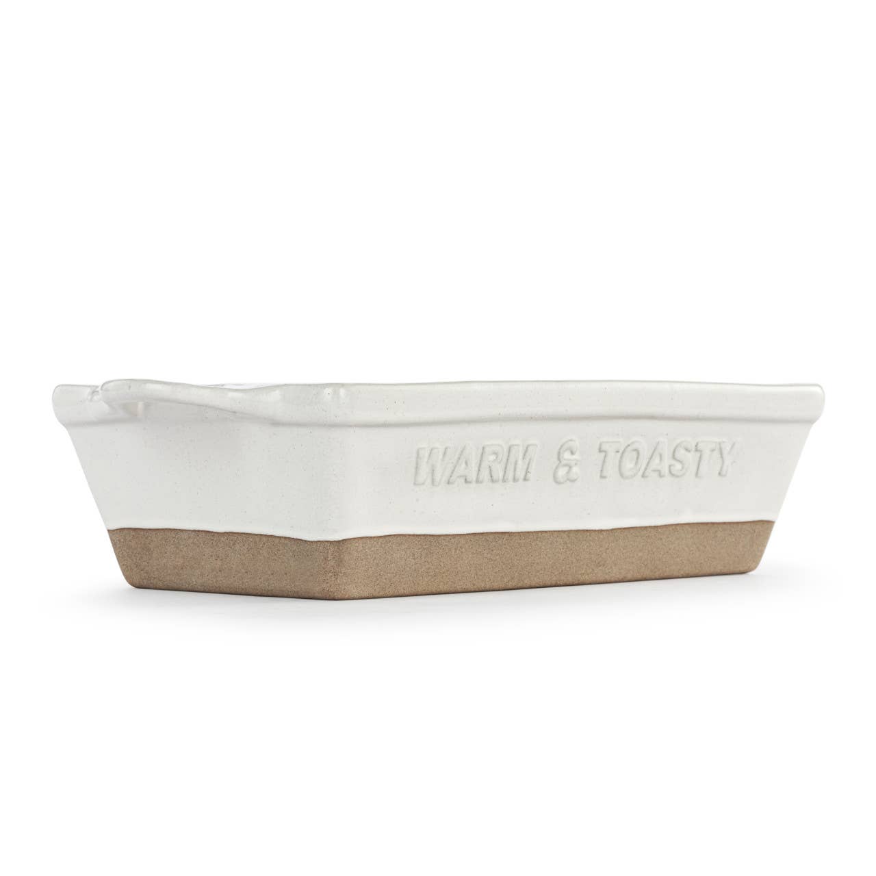 White Gather 'Round Loaf Dish