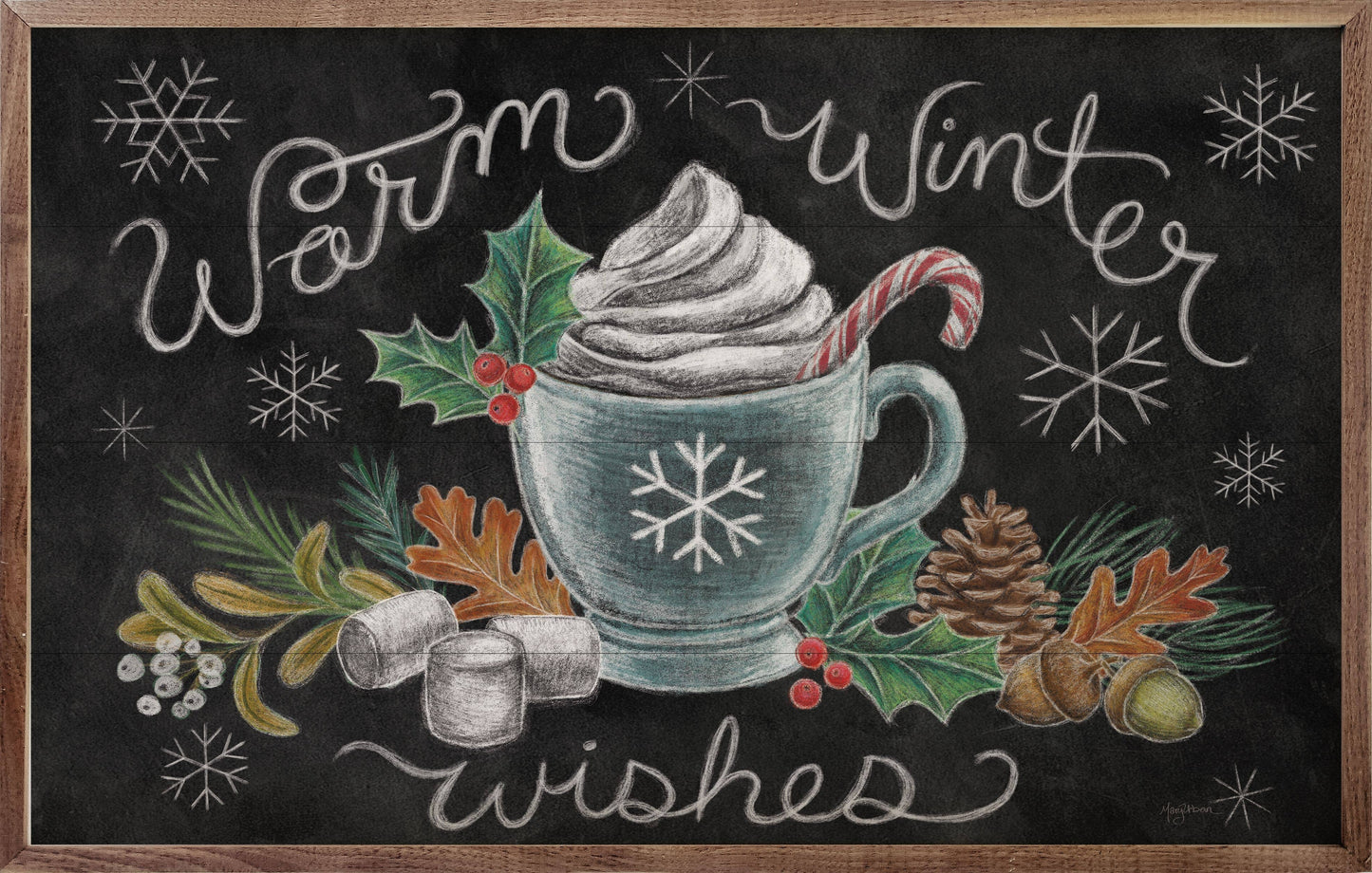 Christmas Chalk VIII Mug By Mary Urban