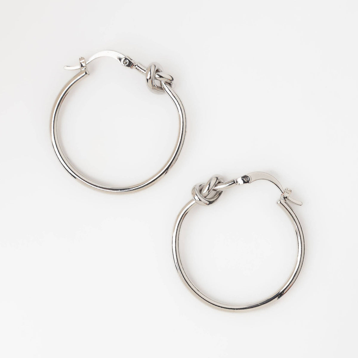 Hoop Earrings Classic Knotted Nickel-Free Jewelry