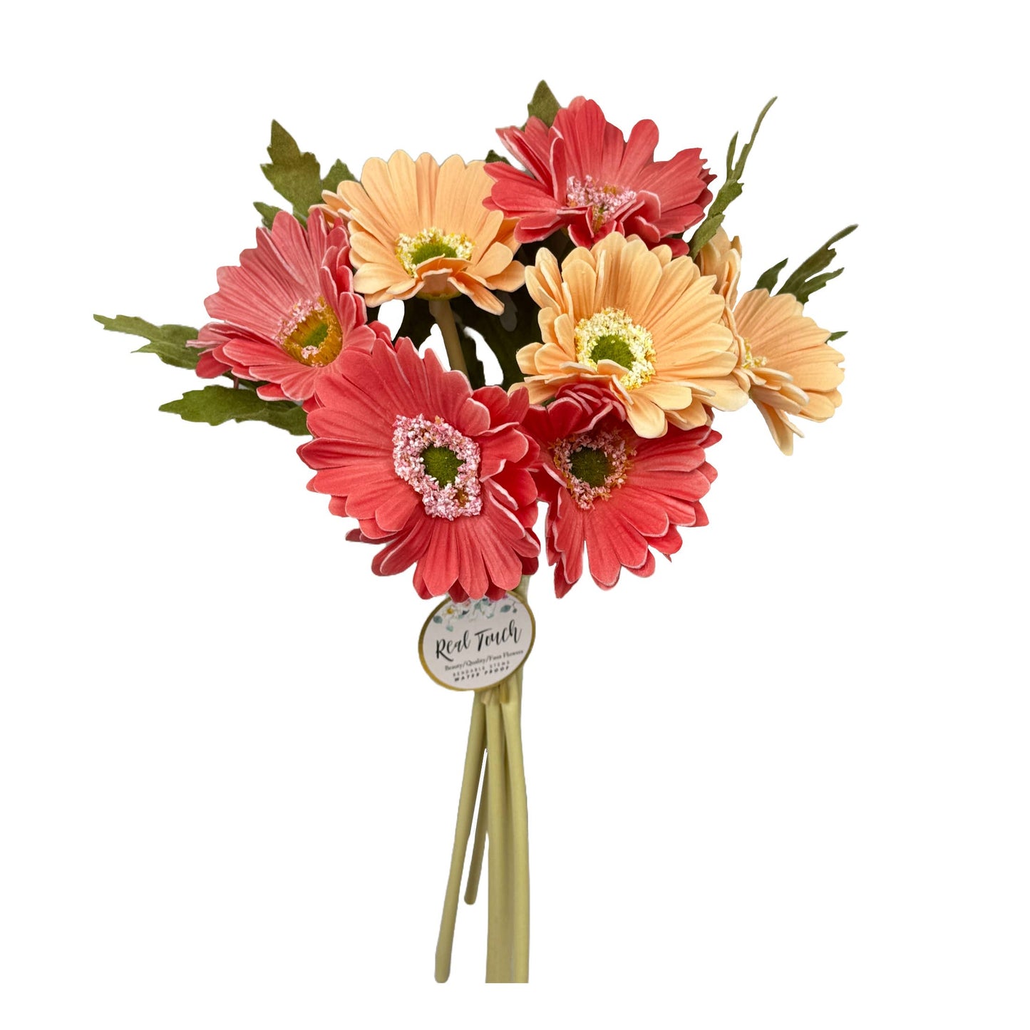 Pack of 7 stems-All Season Colorful Real Touch Daisy