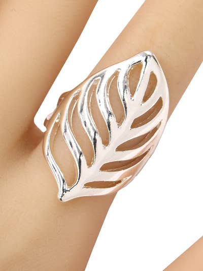 FR3957 Fashion Leaf Stretch Ring
