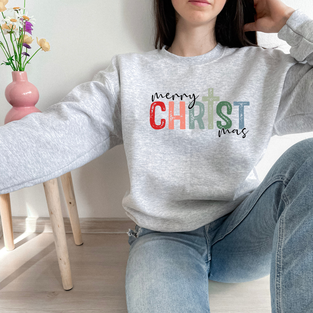 CHRISTmas Christmas Sweatshirt - Christmas Tee - Graphic Tee