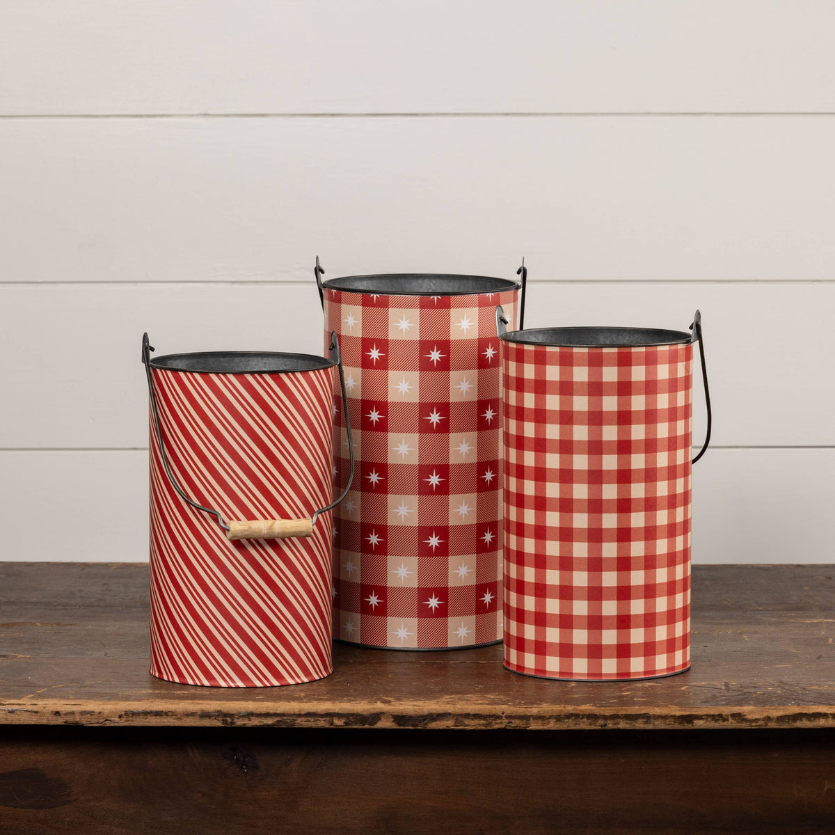 SET/3 JOLLY MOMENTS METAL BUCKETS