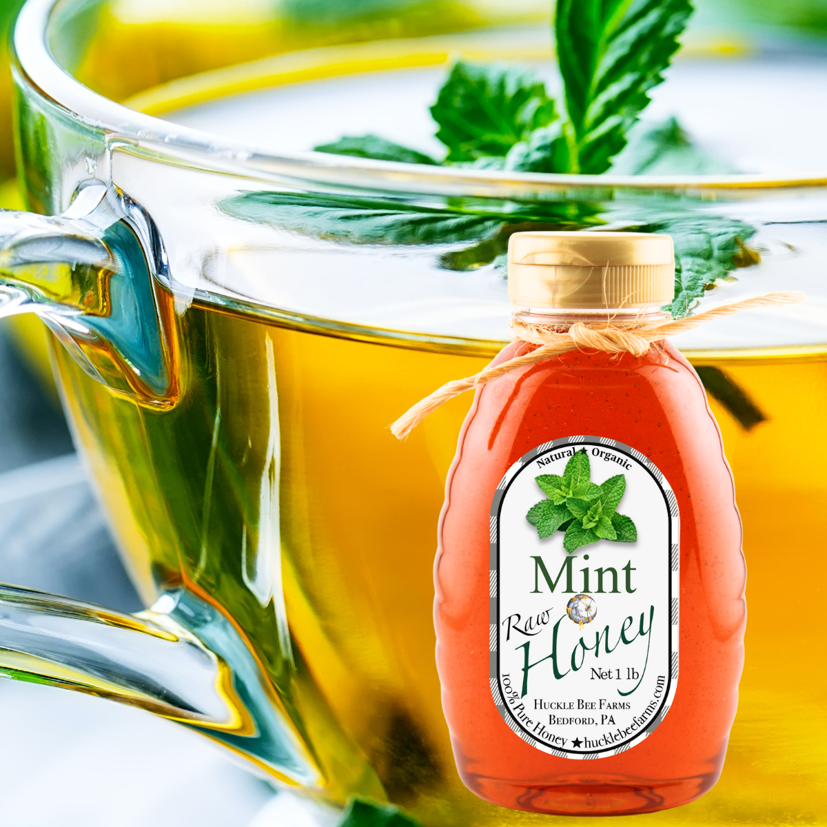Mint Infused Raw Honey