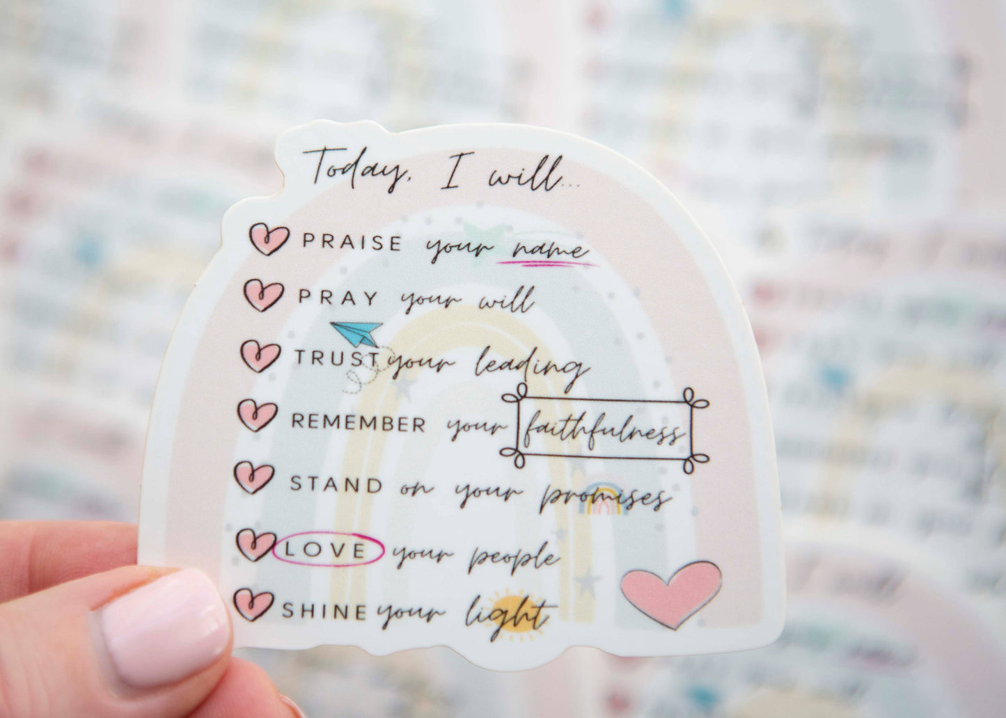 Cute Christian Vinyl Sticker