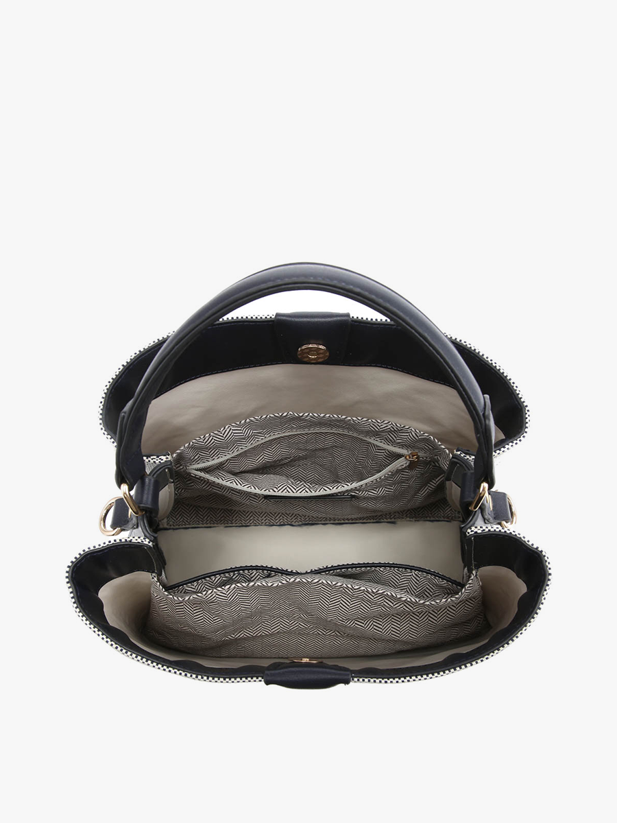M1951CN Tati Canvas Monogrammable Satchel