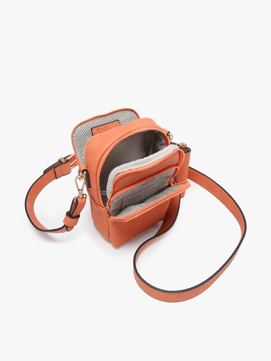 M2080DN Parker Denim 3 Compartment Crossbody w/ Pouch