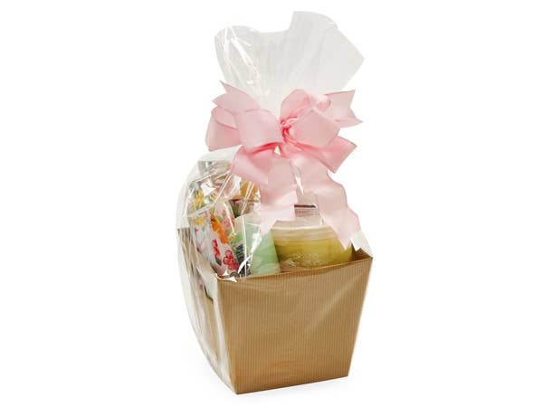 Clear Cellophane Basket Wrap Bags