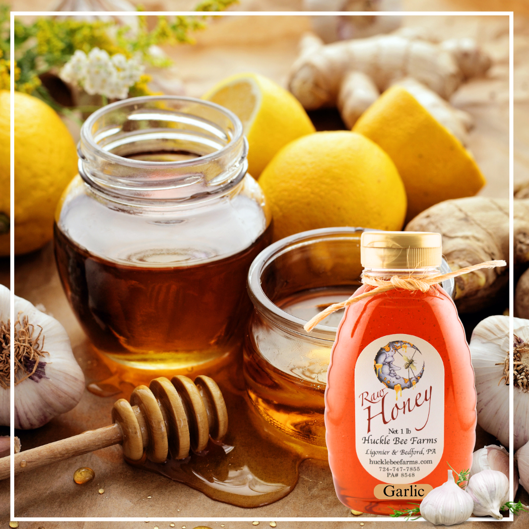 Garlic Infused Raw Honey