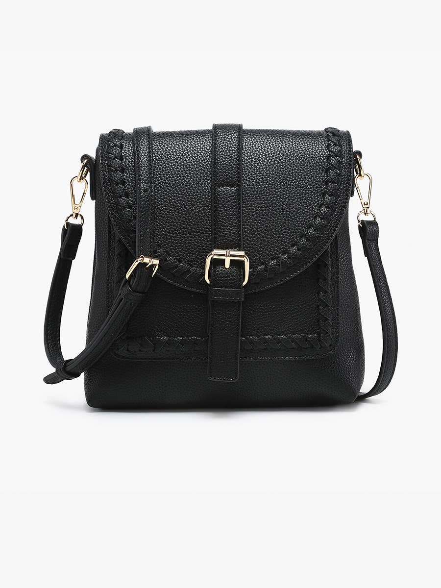 M2682 Roberta Whipstitch Flapover Crossbody