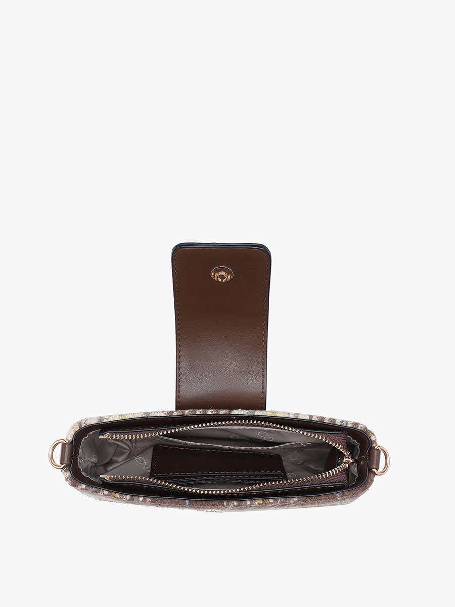 Luciana Plaid Crossbody w/ Inner Card Pockets | M2868