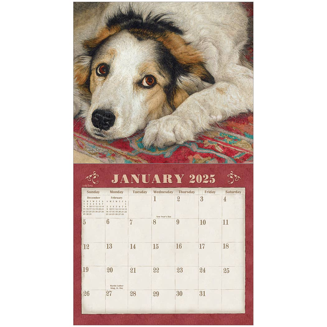 Dogs We Love 2025 Wall Calendar