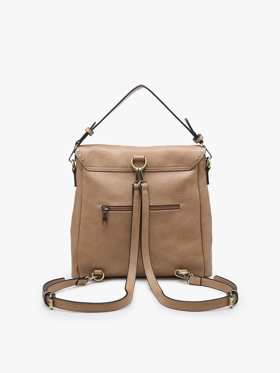 M2000 Indigo Backpack w/ Studded Details