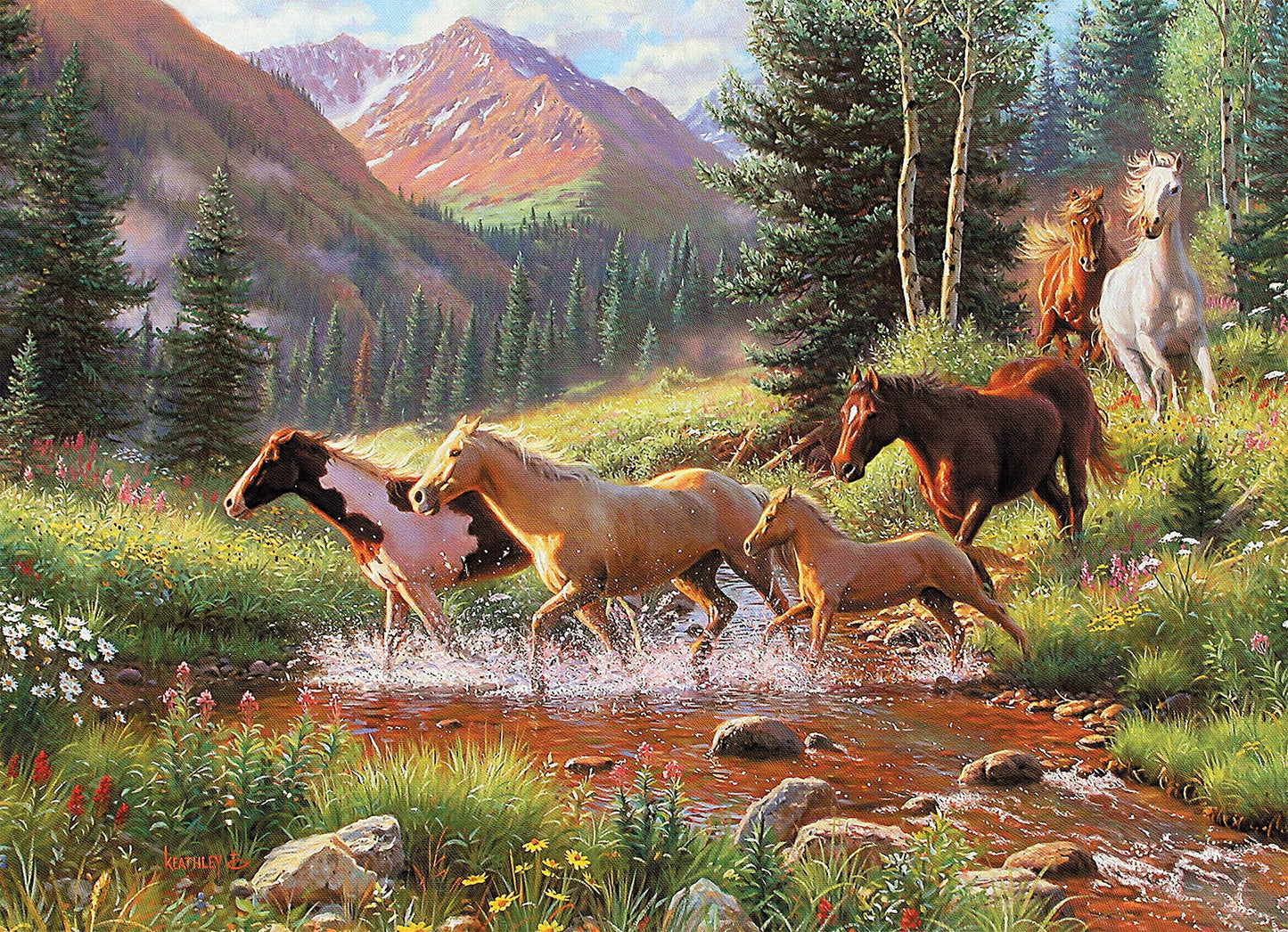 Horse Stream (tray) 35pc puzzle