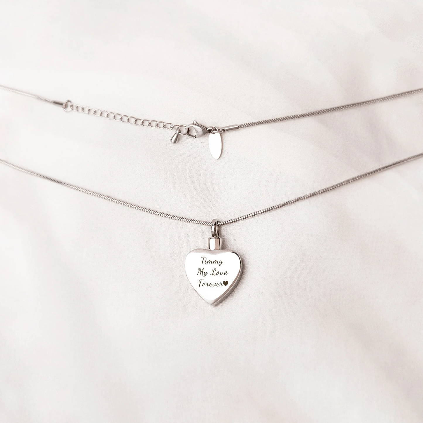 Always in my Heart Memorial Necklace Urn - Cremation Jewelry