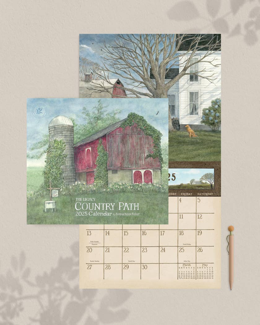 Country Path 2025 Wall Calendar