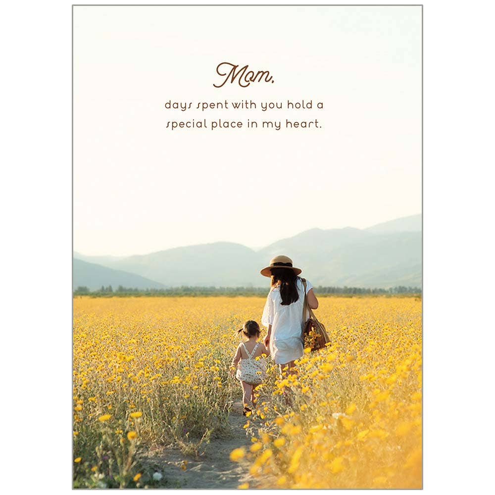Mom & Me In Field - Mother's Day Card