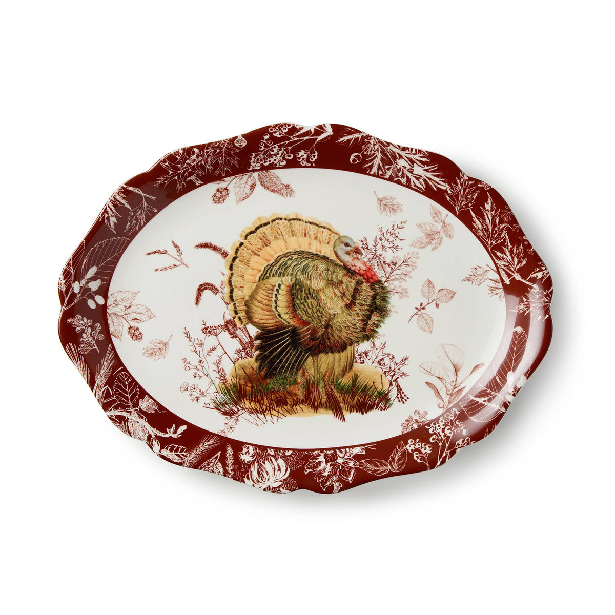 Pheasant Grove Oval Platter 16" x 12"
