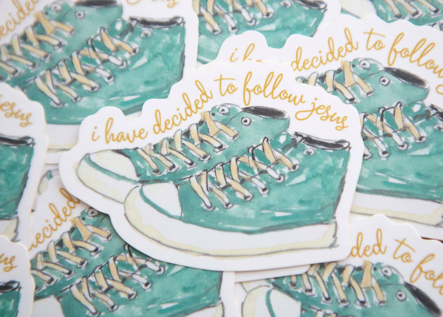 Christian Vinyl Sticker | Cute Tennis Shoes Bible Sticker