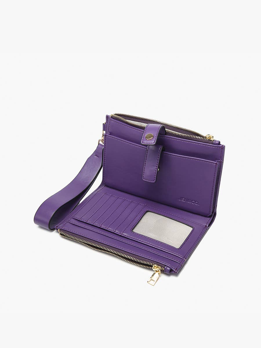 WL2627 Lark Zip-Top Wallet w/ Wristlet Strap