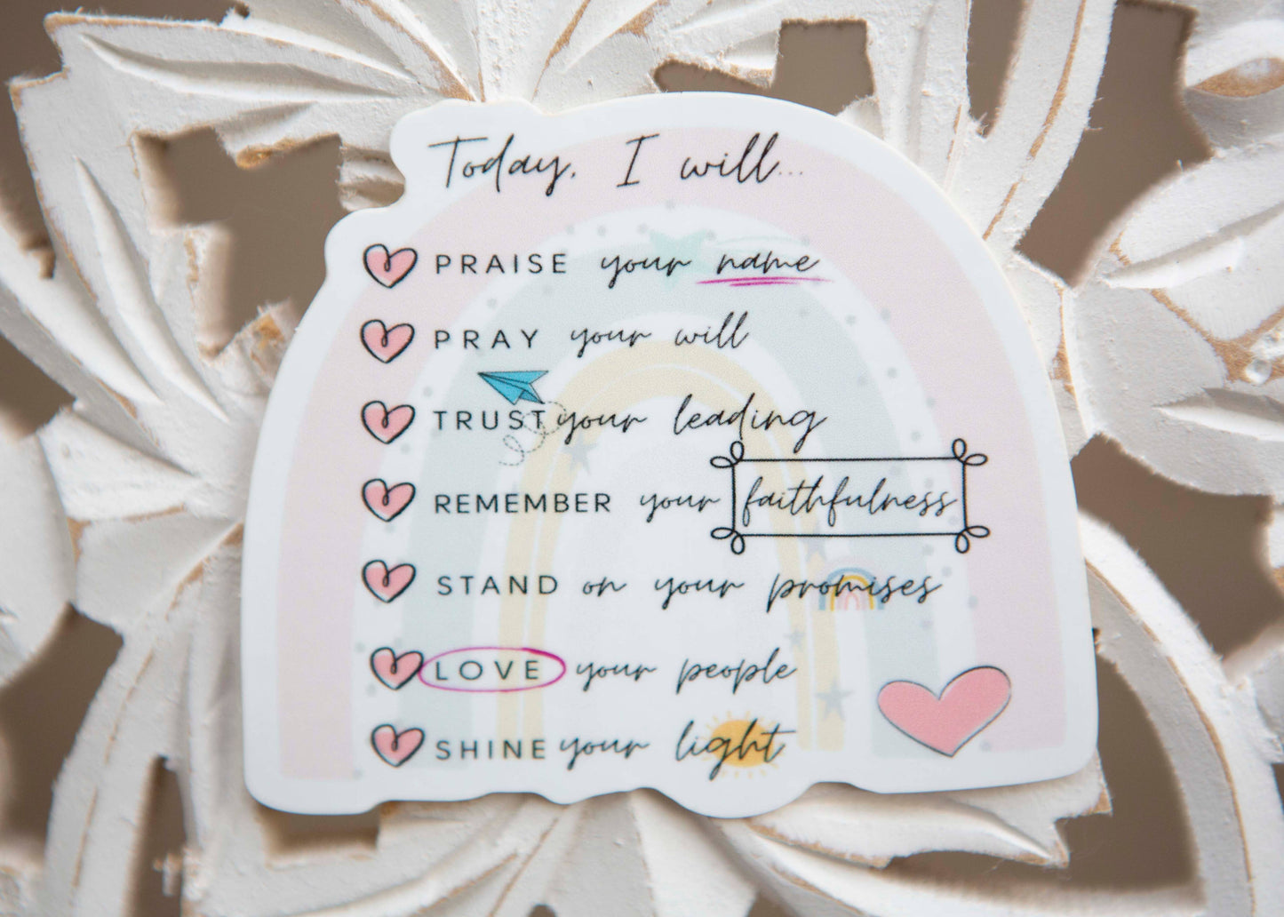 Cute Christian Vinyl Sticker