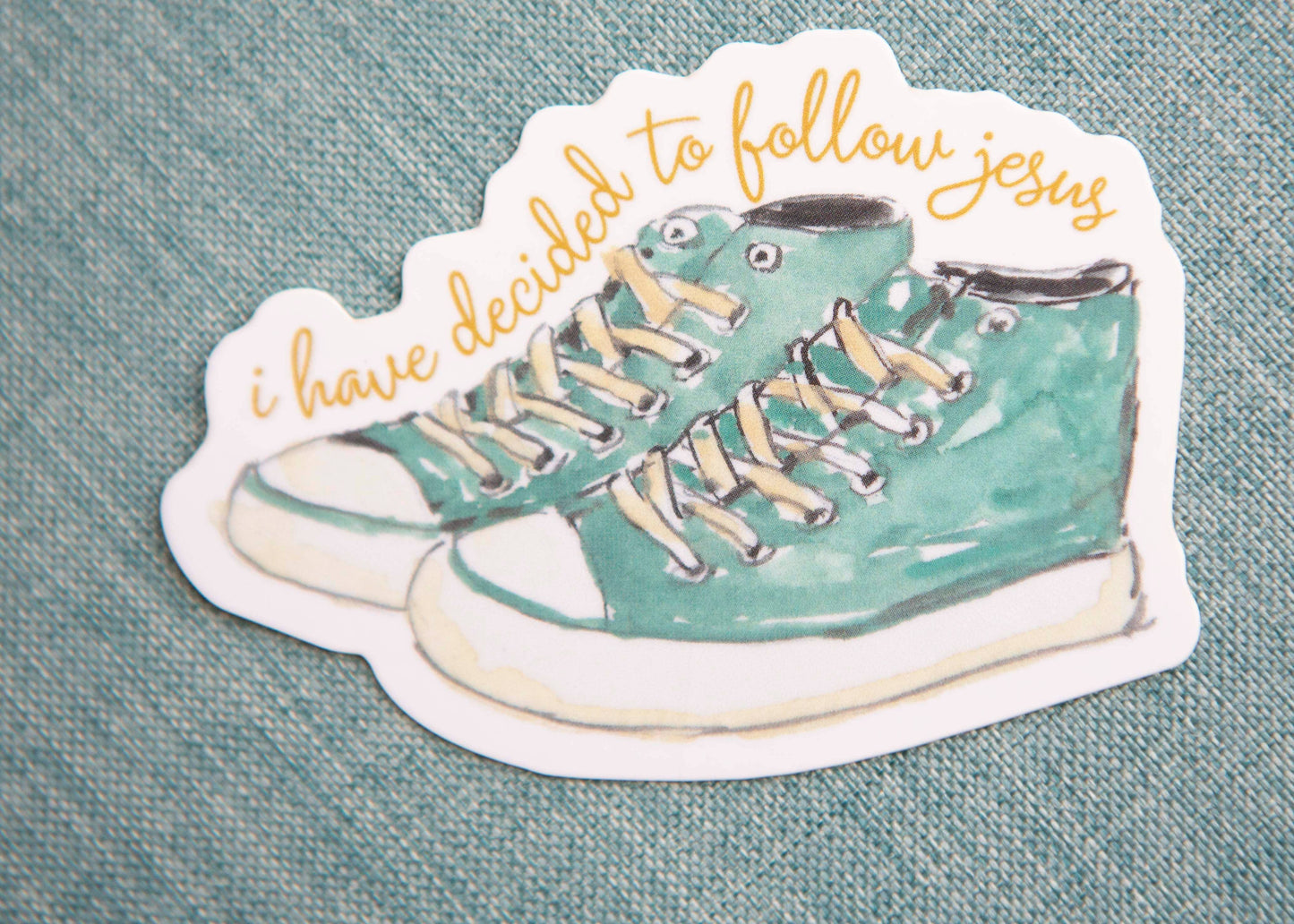Christian Vinyl Sticker | Cute Tennis Shoes Bible Sticker