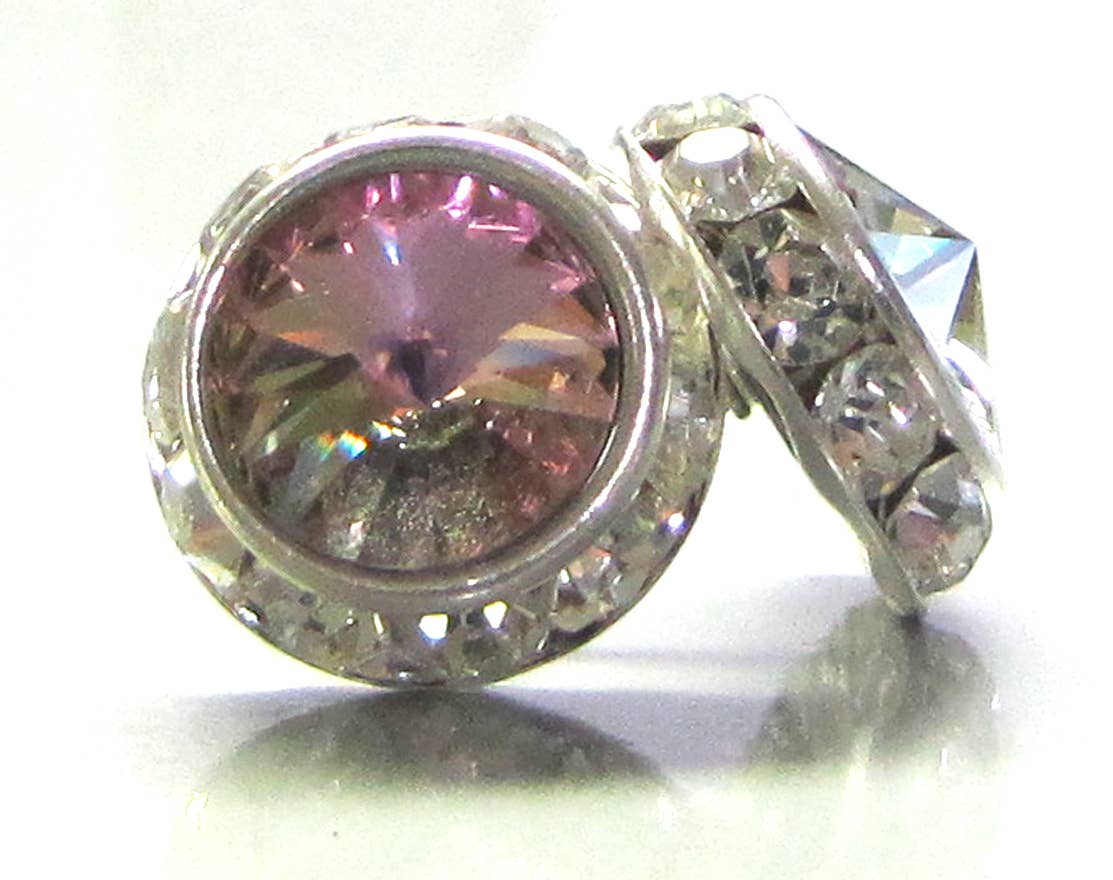 Rhinestone Rivoli VL (Vitrail Light) 12mm Post Earring