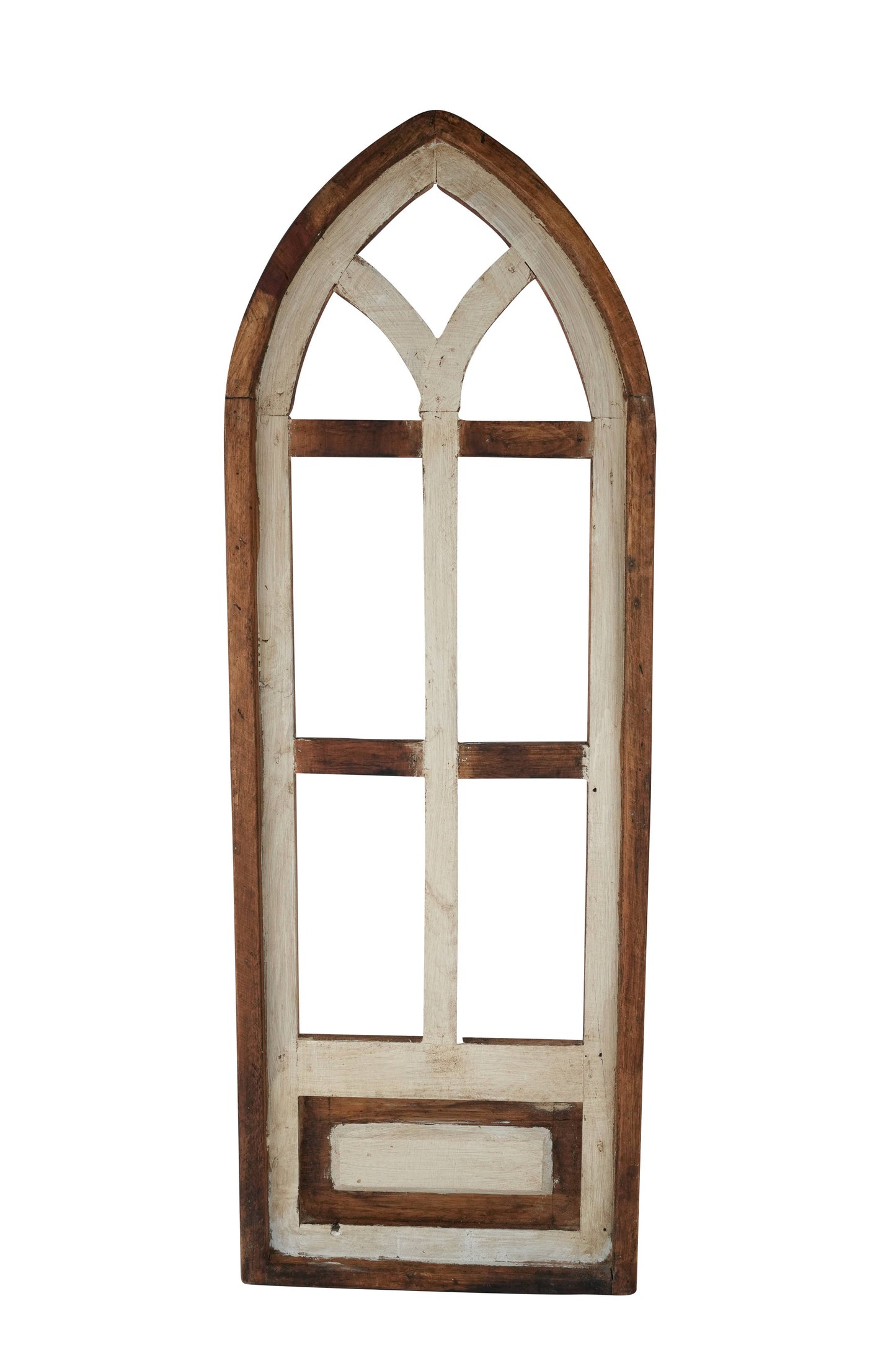 Ozark Hills Wall Decor Window-12x34 inch-Antiqued White-NEW