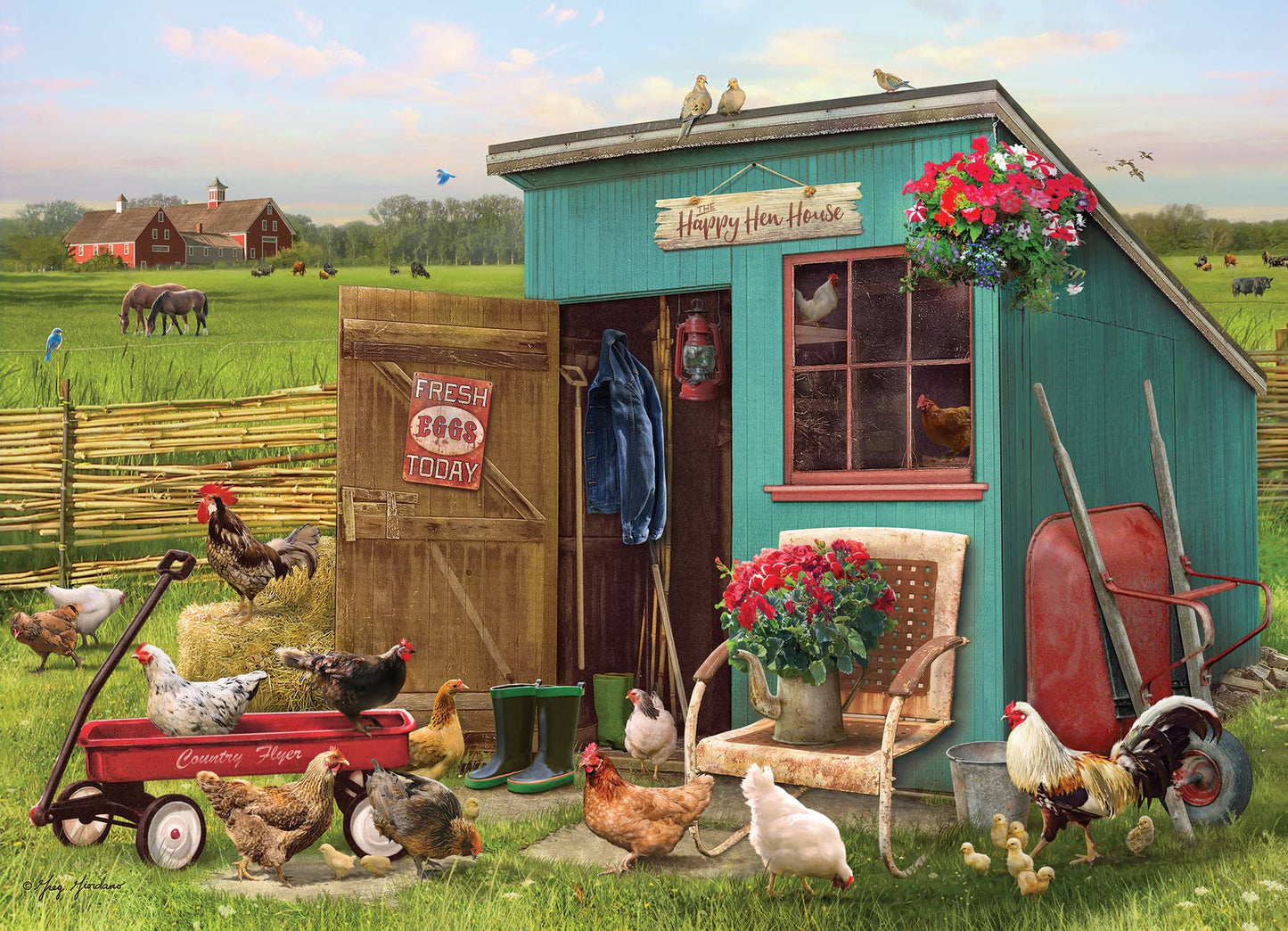 The Happy Hen House 1000pc puzzle