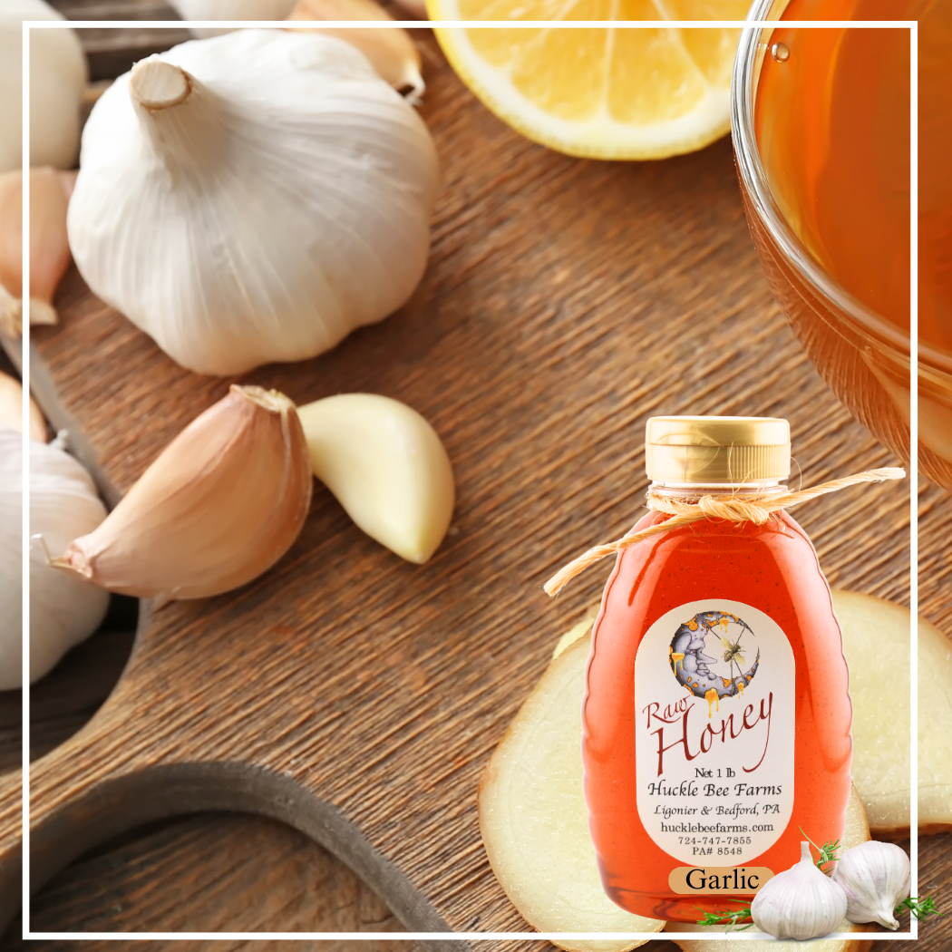 Garlic Infused Raw Honey