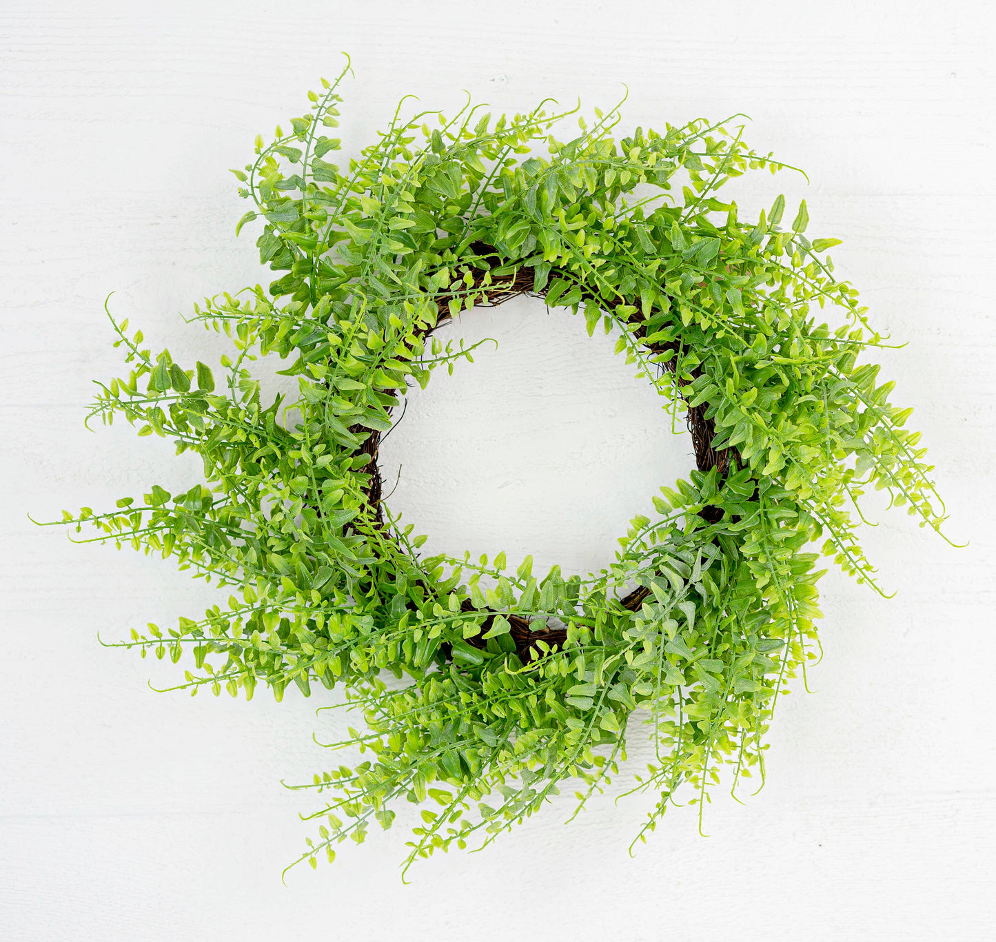 29030 - 20in Green Fern Twig Wreath-0/6pcs