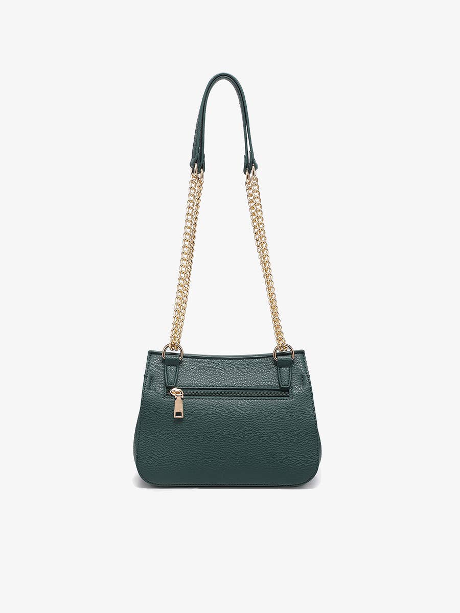 M2767 Lottie Twist Lock Crossbody Bag w/ Chain Strap