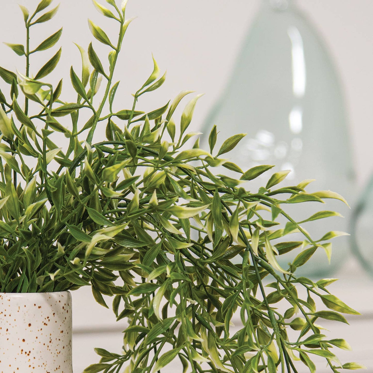 Cream Tipped Smilax Hanging Bush - 33"