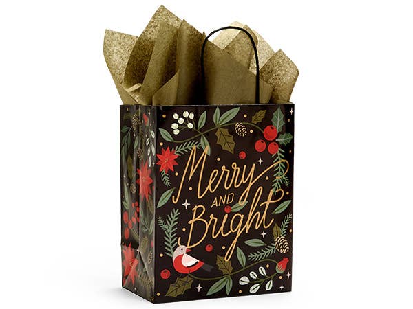 Holiday Botaniclas Paper Christmas Gift Bags