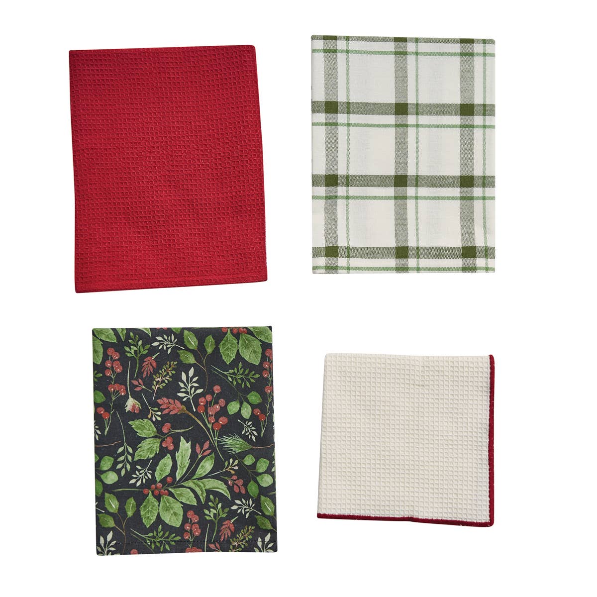 Peace And Merry 3 Dishtowel- 1Dishcloth Set