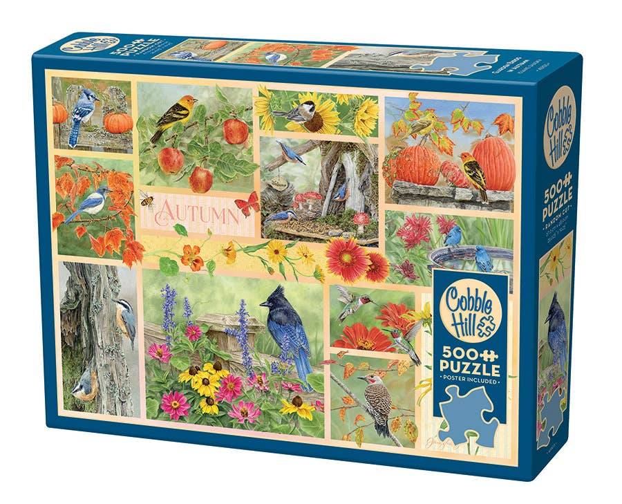 Garden Birds in Autumn 500pc puzzle