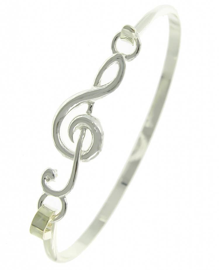 FR5249 G clef Treble Clef Music Sports Casting Bangle