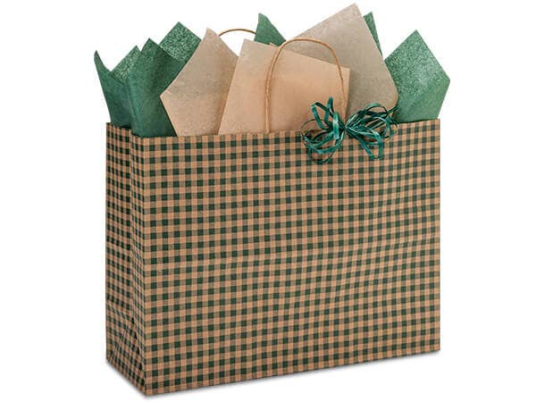 Gingham Paper Gift Bags