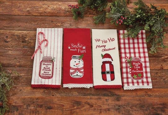 Sweet Friends Applique Dishtowel